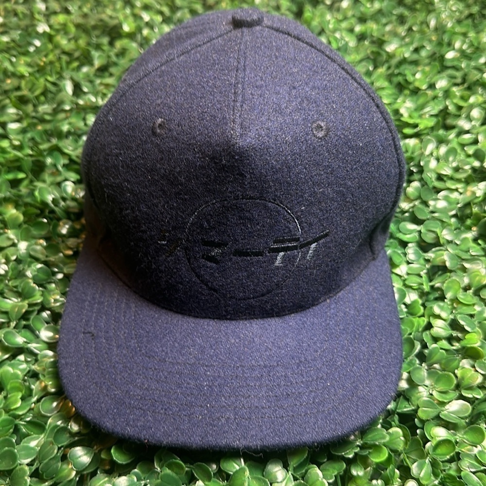 CMartyMar Blue Suede Logo Dad Hat Cap Leather Adjustable Strap Streetwear Summer - Picture 2 of 6
